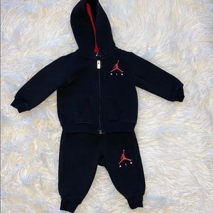 Jordan infant 3-6 months 2 piece sweatsuit